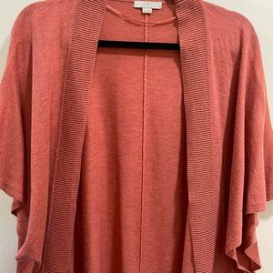LOFT Women's Warm Coral Poncho